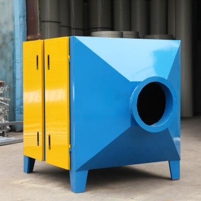 pp活性炭吸附箱不锈钢废气净化处理装置一体机活性炭漆雾净化箱